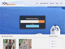 Tablet Screenshot of aegean-homes.gr